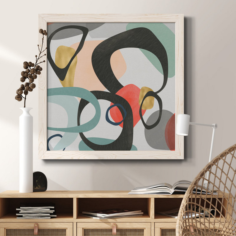 Fading To Blue - cadre photo, reproduction d'art sur toile, H 31,5 po x l 31,5 po x P 1,5 po, Cadre blanc