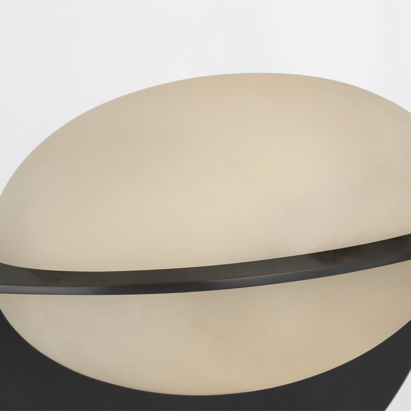 Kelly Wearstler Fosse 9" Invertable Oval Sconce, Bronze