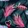 Neon Love Tropical Floral 10m x 52cm Matte Wallpaper Roll