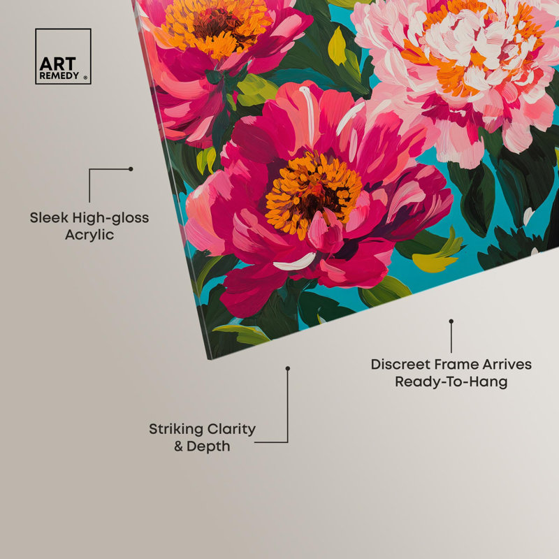 Art mural Maximalist Bloom, H 12 po x l 12 po