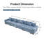 Canapé modulaire surdimensionné de 170 po Cloud-73819847
