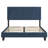 Aguadilla Upholstered Velvet Pine Standard Bed-1671265042-1699937163