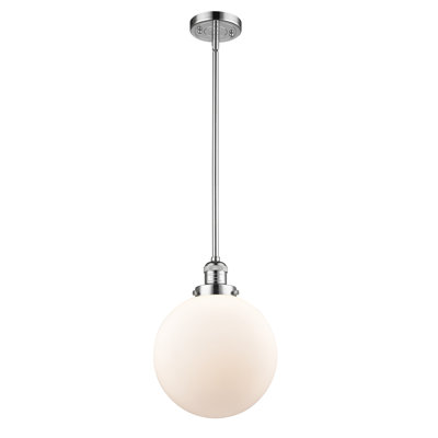 Luminaire suspendu en forme de globe à 1 lumière Baskette