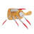French Home Laguiole 5 Piece Cheese Knife, Fork and Slicer Set, Scarlet Red