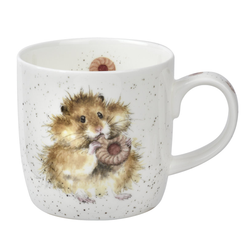 Wrendale Designs, Fine Bone China - Diet Starts Tomorrow (Hamster) Mug