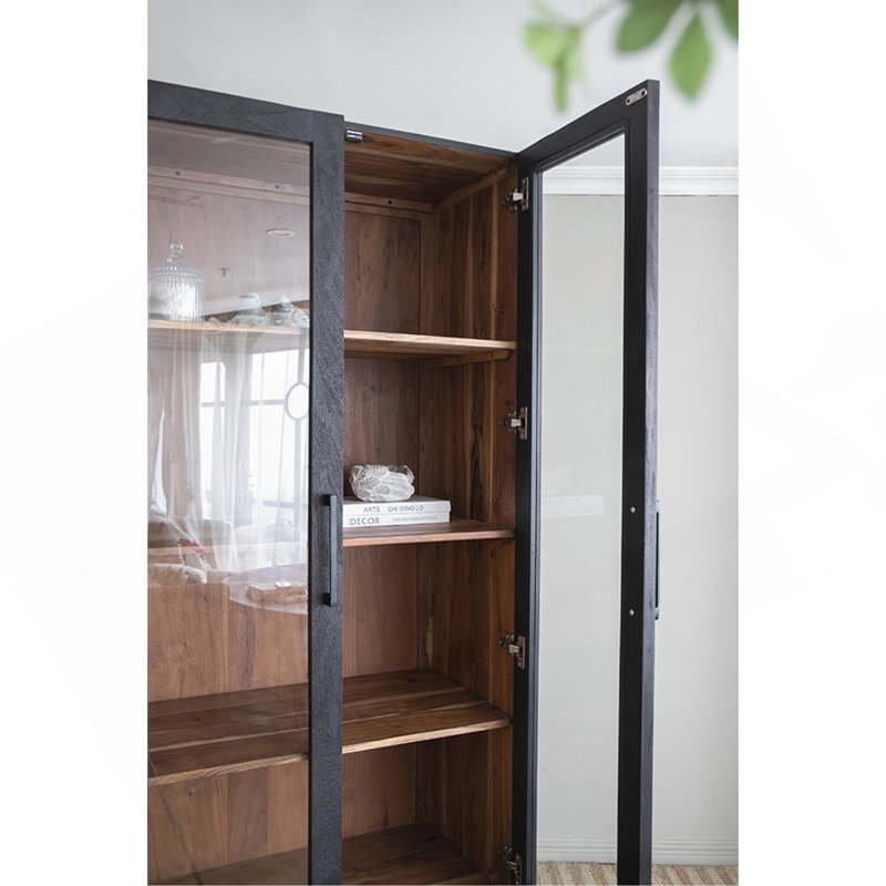 Versatile Rectangular Cabinet With Multiple Shelves For Efficient Storage