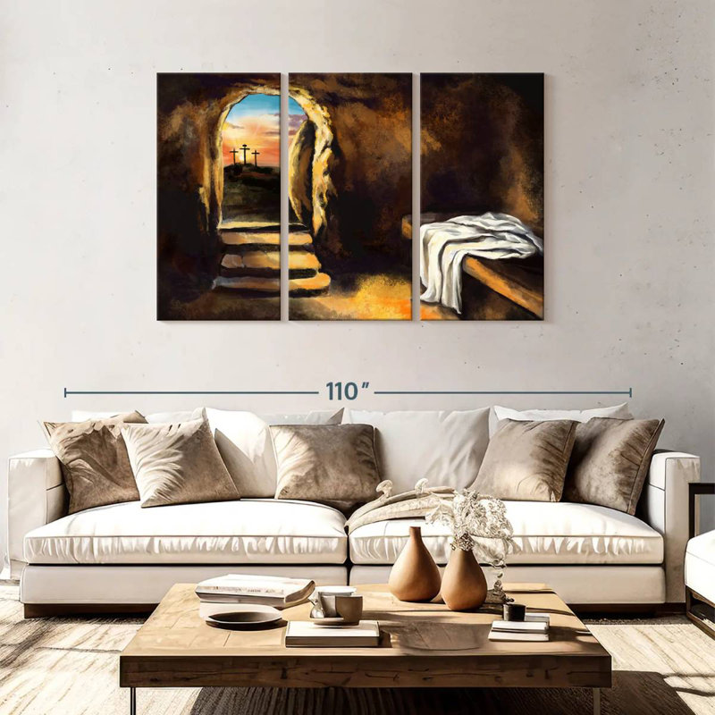 Adella Jesus Christ Has Risen, 48" H x 74" W
