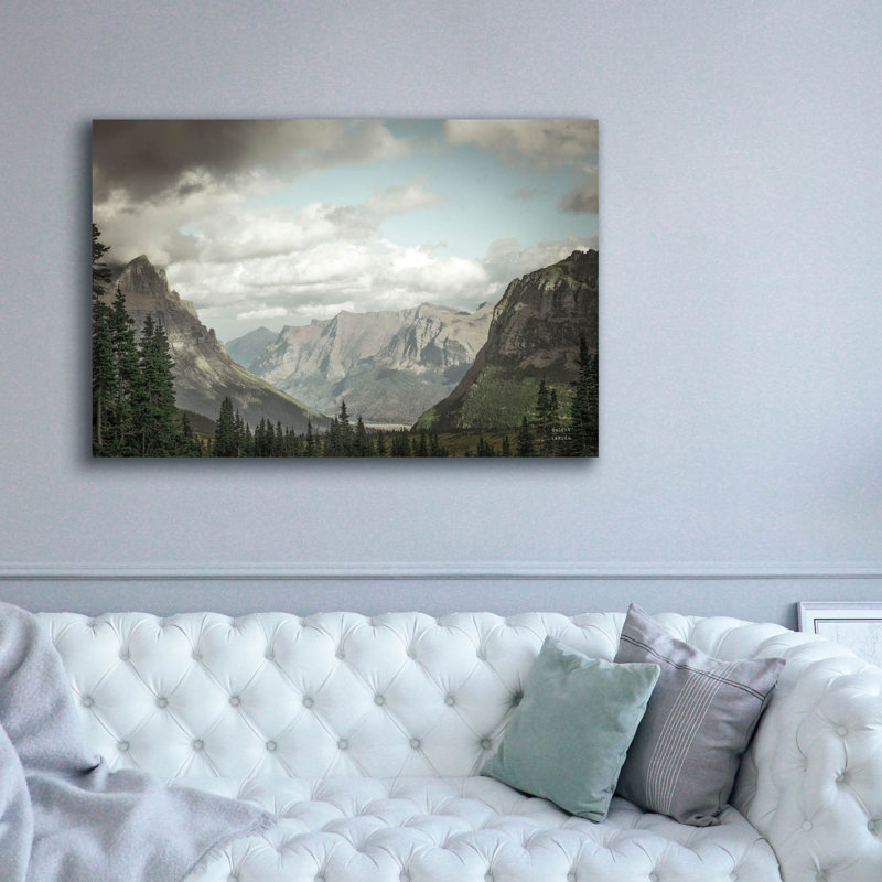 Art mural sur toile Epic Graffiti «Glacier National Park Gateway» par Nathan Larson, H 40 po x l 60 po