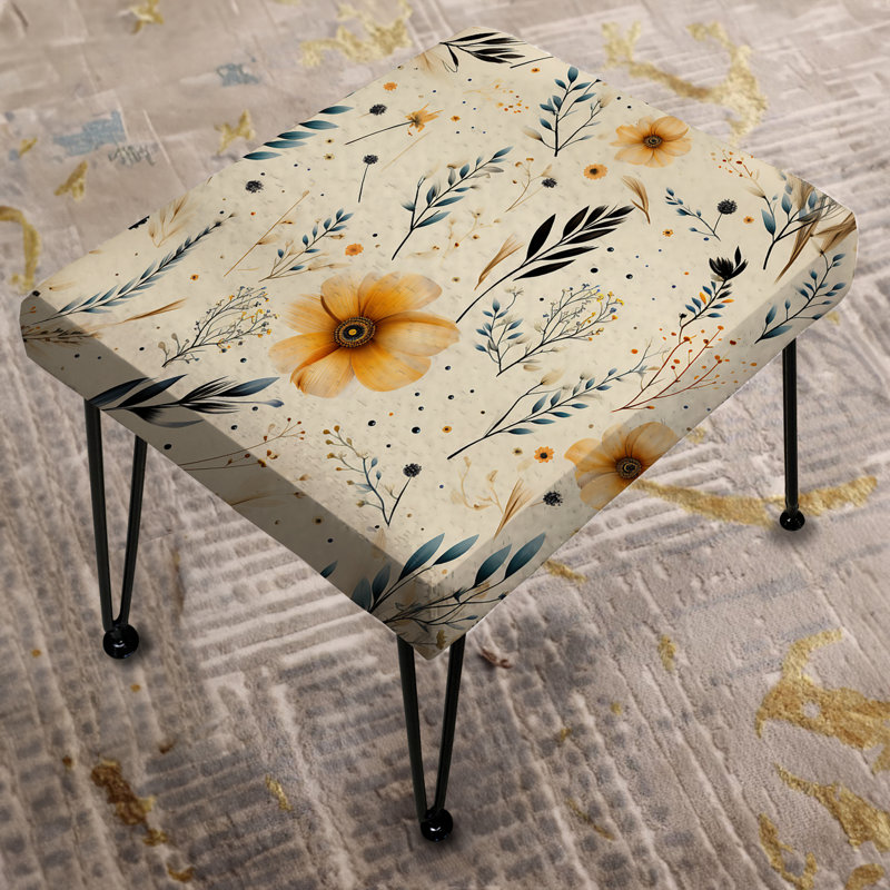 Motif Nomadic Whispers Boho - Repose-pieds rectangulaire géométrique