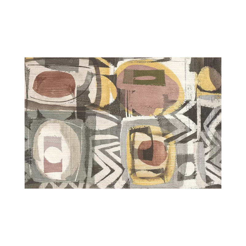 Graphic Abstract III Sunbaked - Wrapped Canvas Print, 66.04 cm H x 45.72 cm W x 1.91 cm D