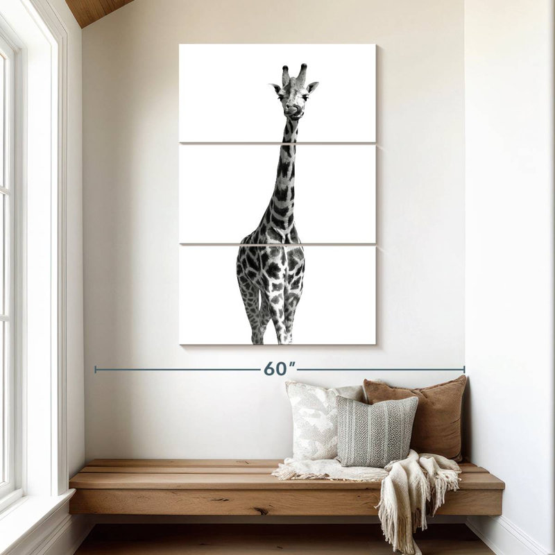 Brampt Long Necked Giraffe, 50" H x 32" W