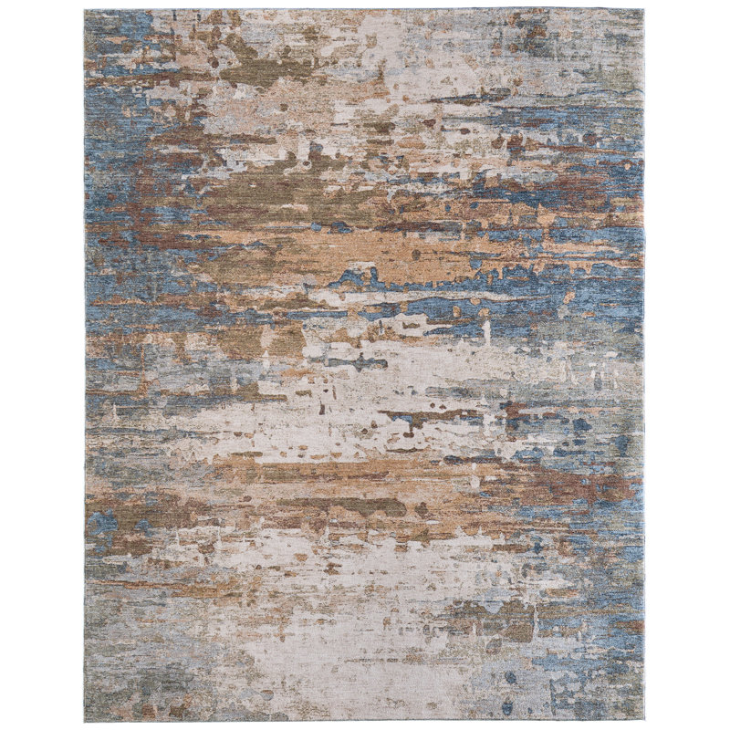 Tapis bleu Rockett, Rectangle 7 pi 10 po x 10 pi 3 po