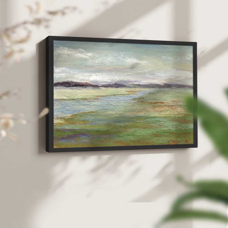«Meadow Stream II», reproduction encadrée, H 8 po x l 10 po, Noir, noir, noir, noir