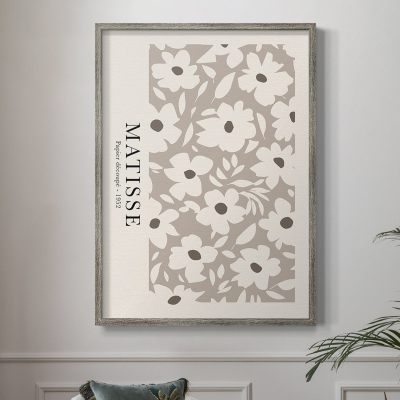 Matisse CCLI, reproduction encadrée - bois massif, Argent rétro, H 30 po x l 24 po