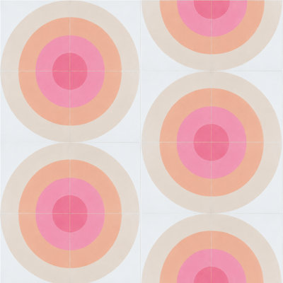 Sunrise By Trina Turk 8" X 8" Cement Wall & Floor Tile