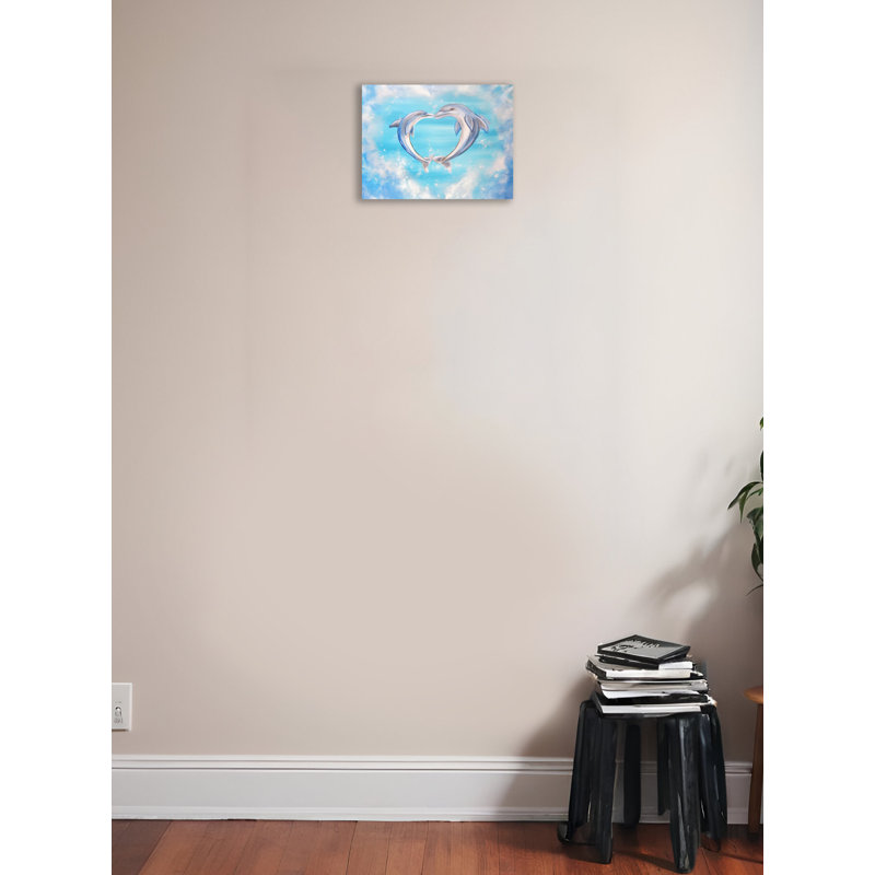 «Dolphins», reproduction sur toile tendue, H 12 po x l 16 po