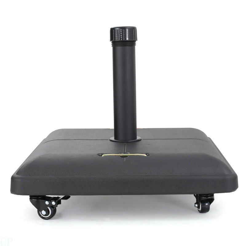 Base de parasol Wheelie - Carrée, Noir