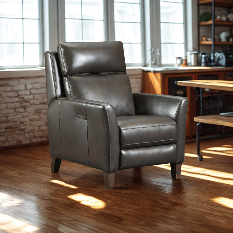 Blairchild Leather Power Hi-Leg Recliner, Brown