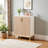 Geometric Shoe Cabinet Entryway Storage With 5 Adjustable Tiers-97749241