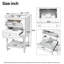 Meuble-lavabo de 20 po avec lavabo en céramique, armoire de rangement pour salle de bain avec tablette ouverte, armoire de salle de bain rétro avec 2 tiroirs-132915546-132915547