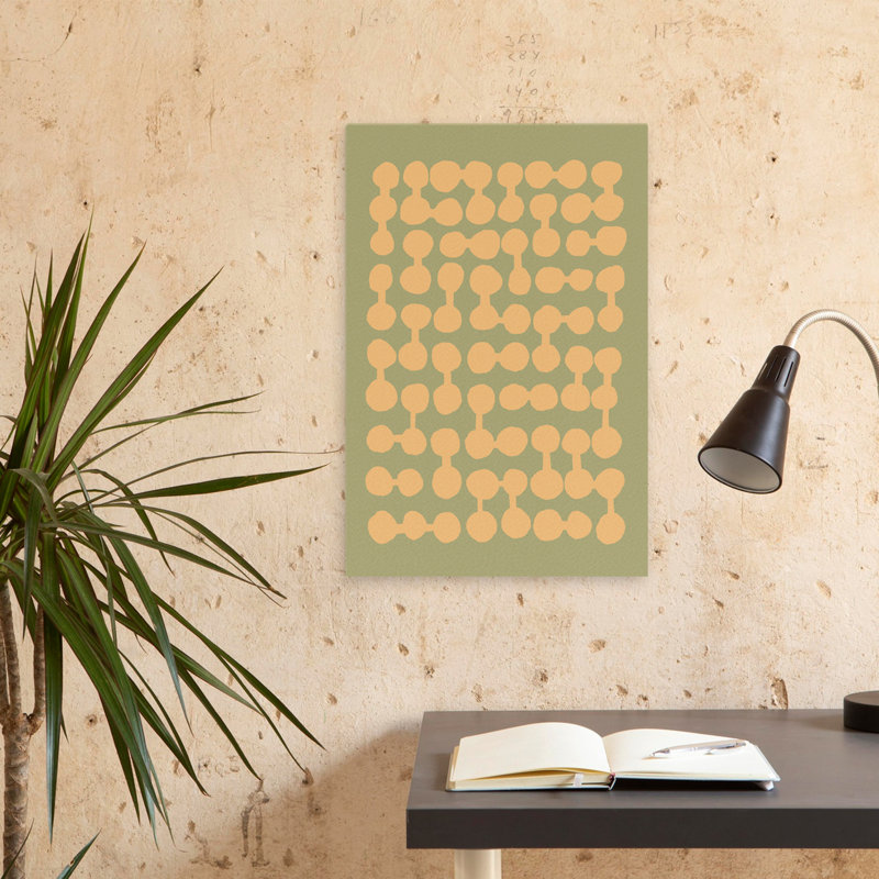 Motif connecté - motifs abstraits, H 24 po x l 16 po