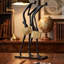Latest Design Modern Sculpture Characters Abstract Styling Hotel Home Furnishings Living Room Metal Black Decoration Ornaments