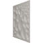 Panneau mural décoratif 3D en schiste EnduraWall l 19 5/8 po x H 19 5/8 po, acier foncé métallique (couvre 2,67 pieds carrés)-123525994