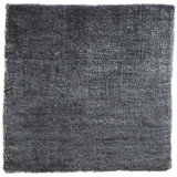 Modern Hand-Loomed Art Silk Indigo Rug