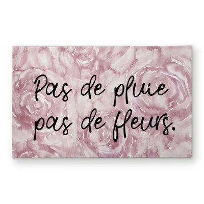 Pas de pluie pas de fleurs - Motivational Indoor Outdoor Mat