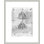 Études sur les bâtiments du plan central, feuillet 17v de Paris, Manuscrit B par Leonardo Da Vinci, impression giclée encadrée