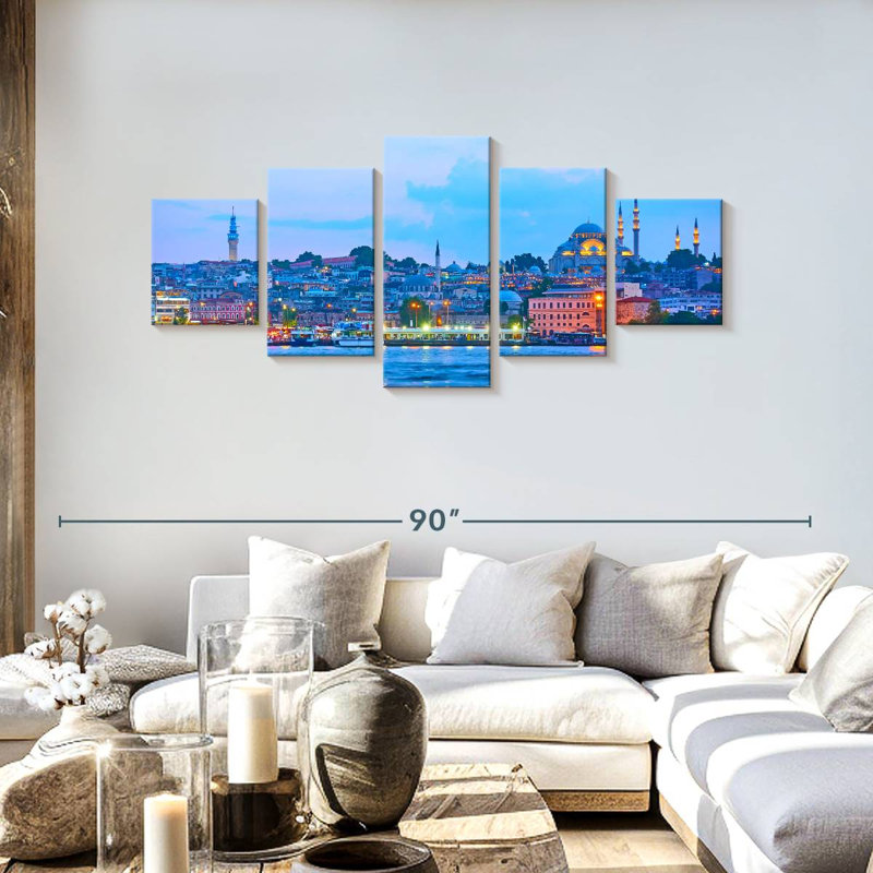 Vieille ville d'Istambul, H 30 po x l 68 po