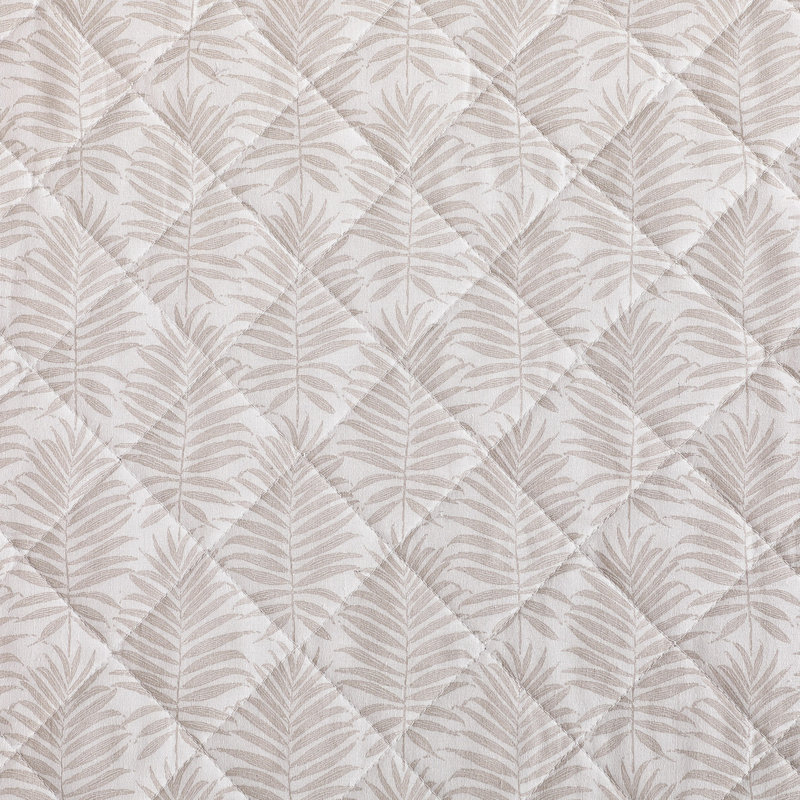Ensemble de courtepointe réversible en coton beige Tommy Bahama Bahama Fronds, Beige