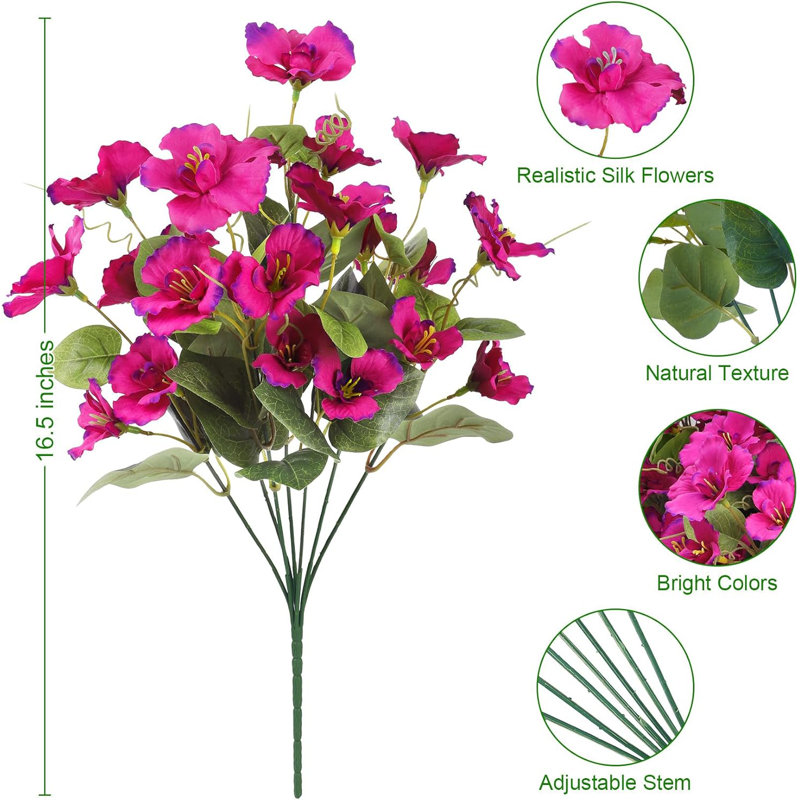 8 Bundles Artificial Hibiscus Flowers