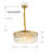 Eshmaal 6 - Light Dimmable Drum Chandelier-1988011072-1981630847