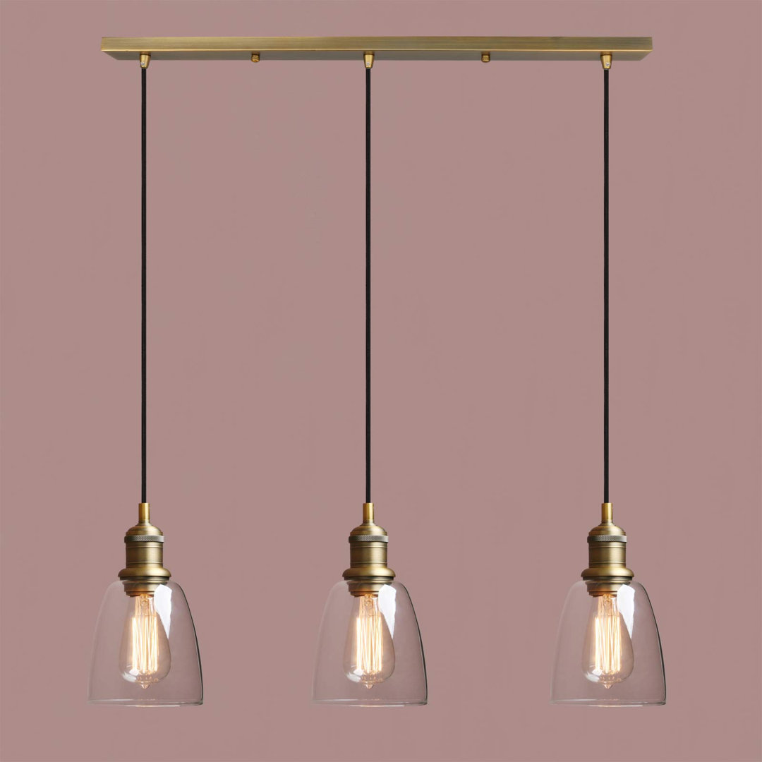 3 - Light Kitchen Island Dome Chandelier