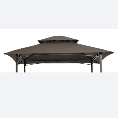Grill Gazebo Replacement Canopy,Double Tiered BBQ Tent Roof Top Cover