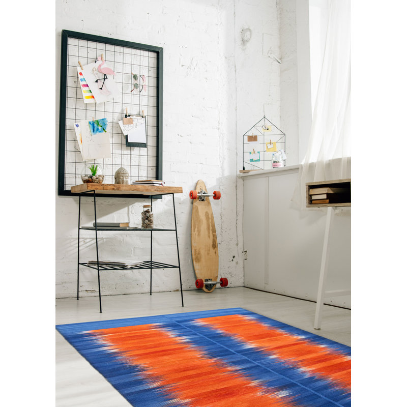 Kilim bleu Ankara 5 pi 0 po x 8 pi 0 po