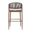 Lot de 2 chaises longues d'extérieur en forme de U, en PE, avec coussin d'eau, structure en aluminium, style et finition modernes.