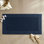 Tapis pour salle de bain réversible 17 x 24 po 100% coton 3000 g / m² bleu marine