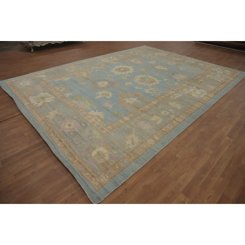 Tapis tissé à la main Oushak 10 x 14