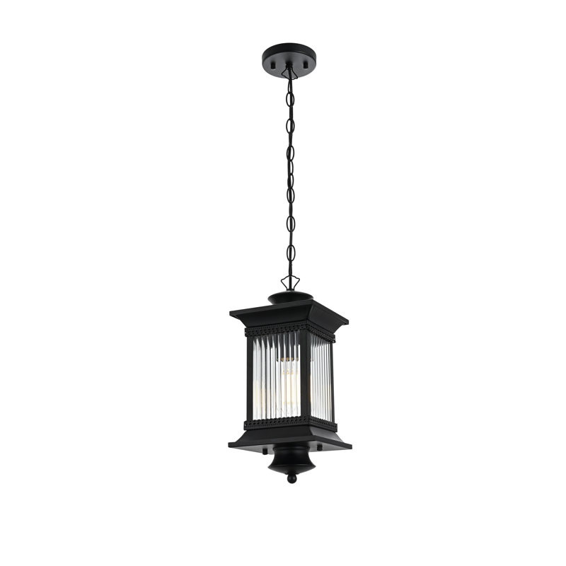 Luminaire suspendu d'extérieur noir 7,5 po Framhild
