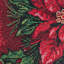 Chemin de table poinsettia saisonnier