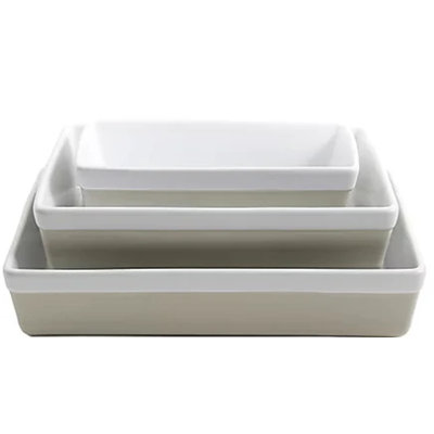Martha Stewart 3 Piece Stoneware Bakeware Set