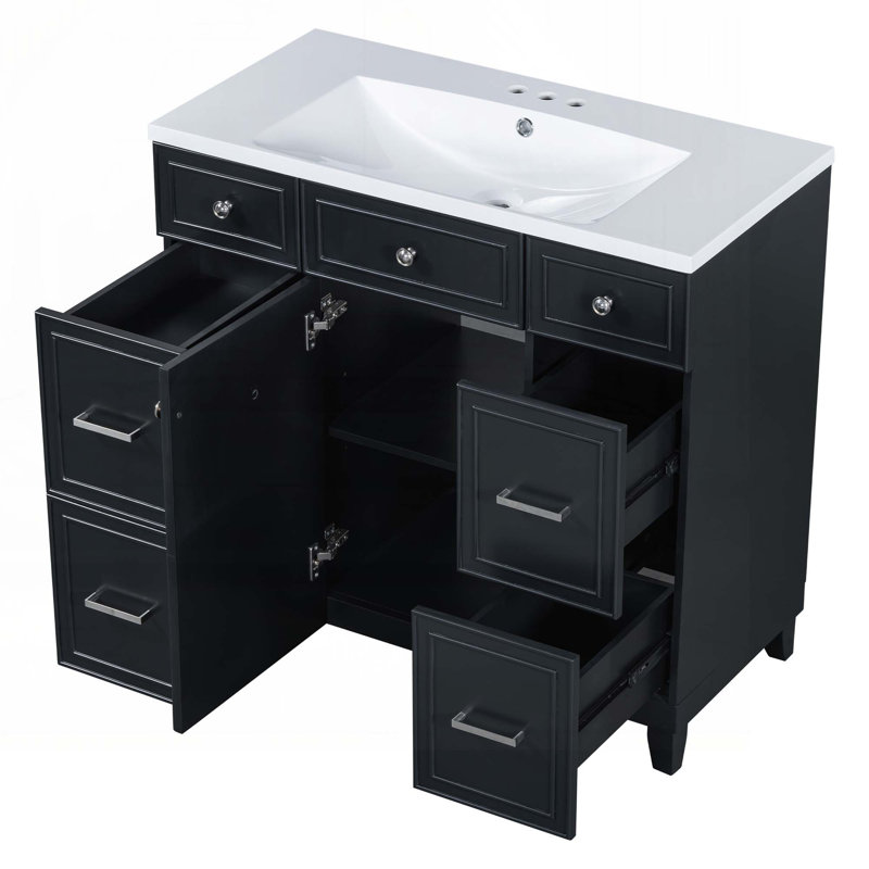 Meuble-lavabo 36 po avec lavabo en résine