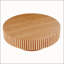 Table basse en bois naturel 39,37 pouces en bois aggloméré moderne fabriqué à la main en forme de cercle pour le salon