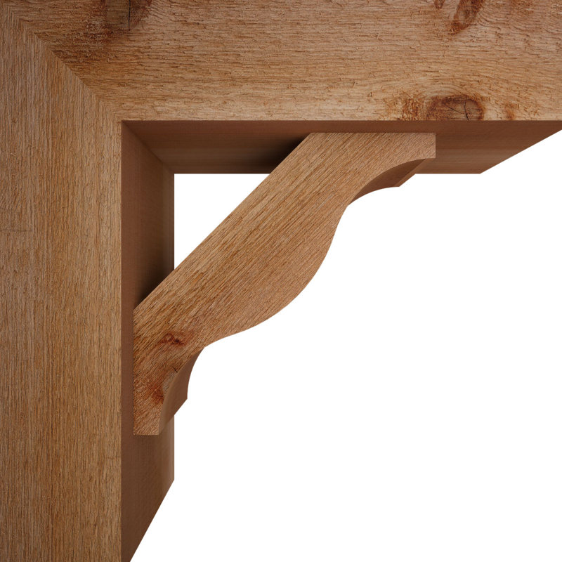 Support Funston Block avec support décalé, 18 po x 18 po, Cèdre rouge occidental de l 6 po (scié brut)