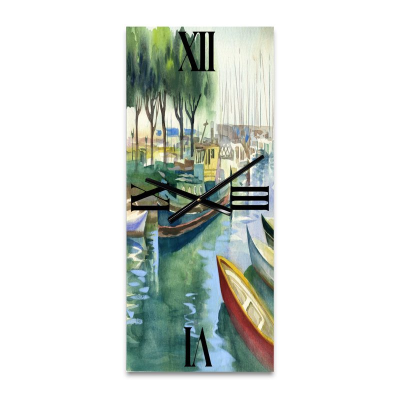 Horloge murale Bateaux au printemps, Petit