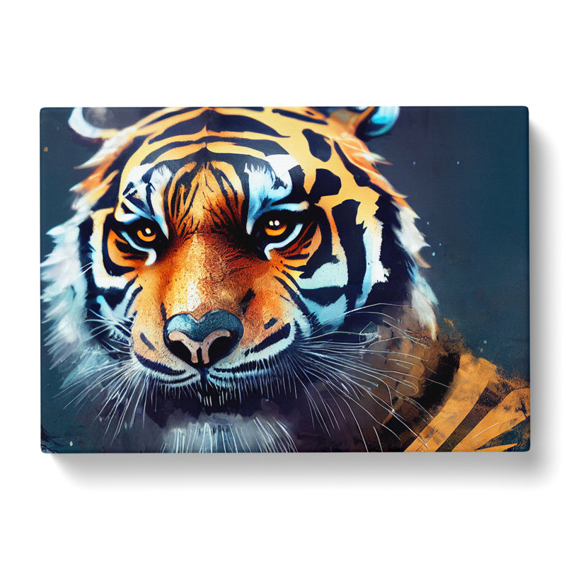 A Tiger Art Painting - Wrapped Canvas, 50cm H x 76cm W x 3cm D
