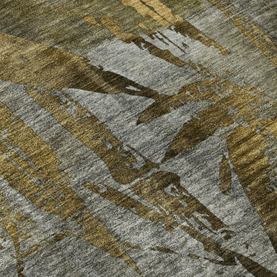 Premium Machine Washable Mayfield AMF2222 Botanical Rug