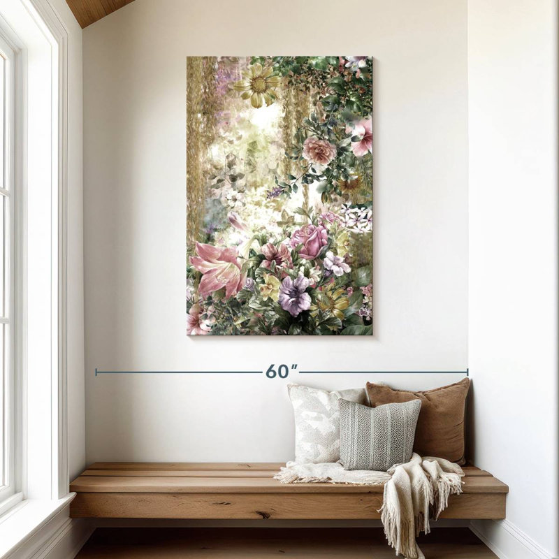 Harnek Abstract Spring Flowers, 45" H x 30" W